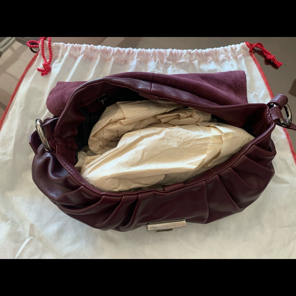 Plum Robert Pietri Leather Hobo - Picture 3 of 3